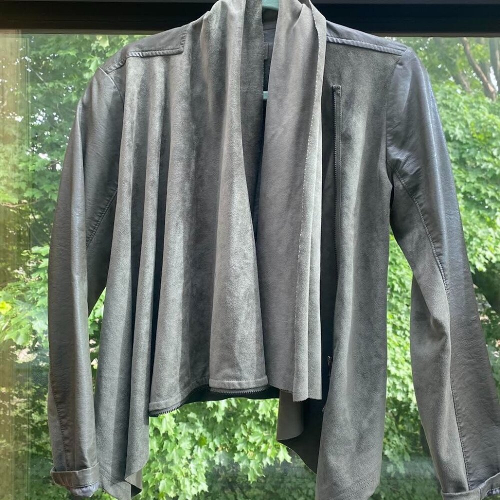 BLANKNYC Faux Leather and Suede Zip-Up Jacket from Anthropologie
